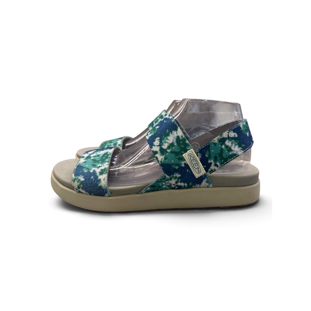 Keen Elle Backstrap Womens Blue/Green Tie Dye Stretch Sporty Sandals Size 10.5